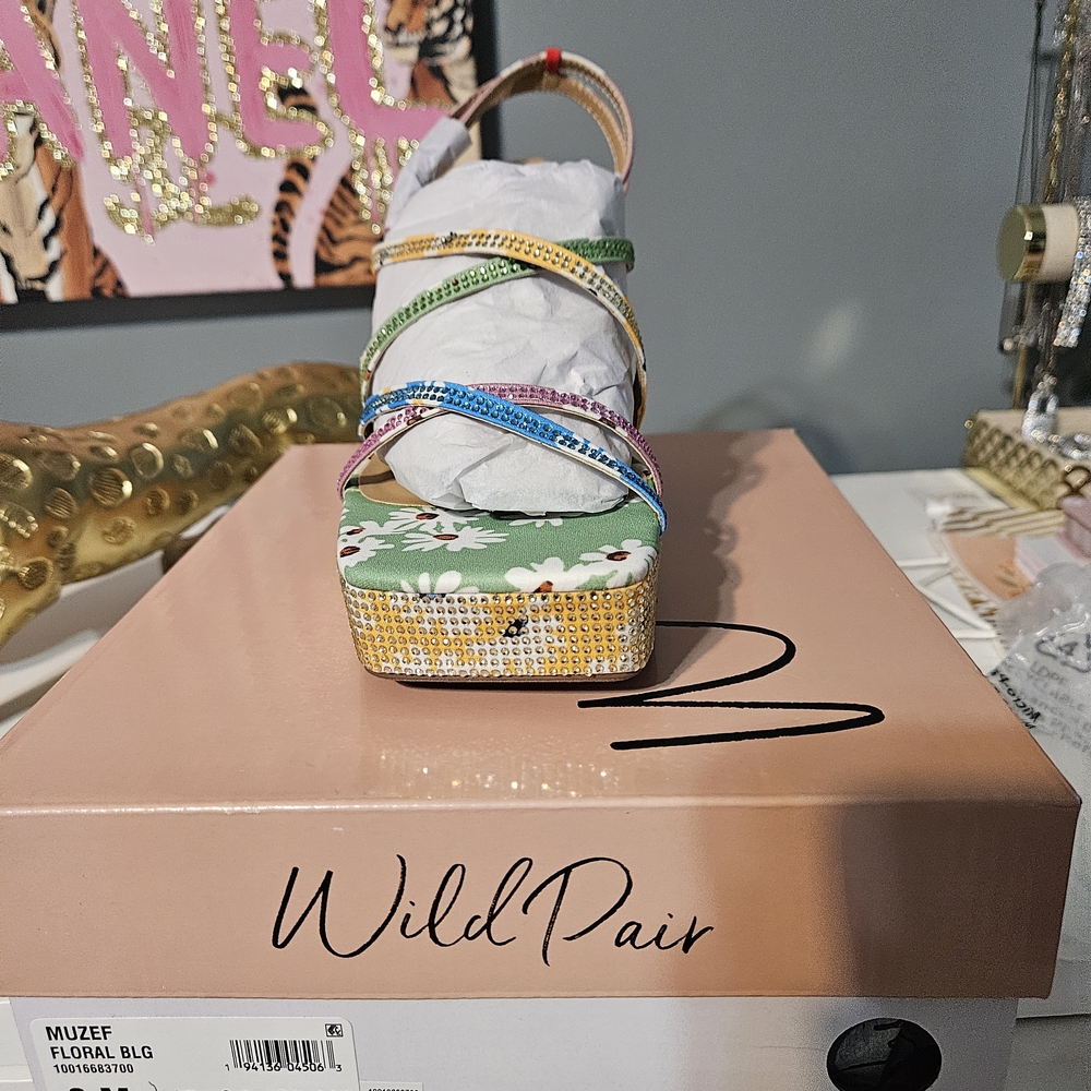 Wild Pair Colorful Strappy Platform Sandals